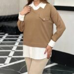 تونیک مانتویی وست ۲تیکه (پک 4 عددی)