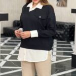تونیک مانتویی وست ۲تیکه (پک 4 عددی)