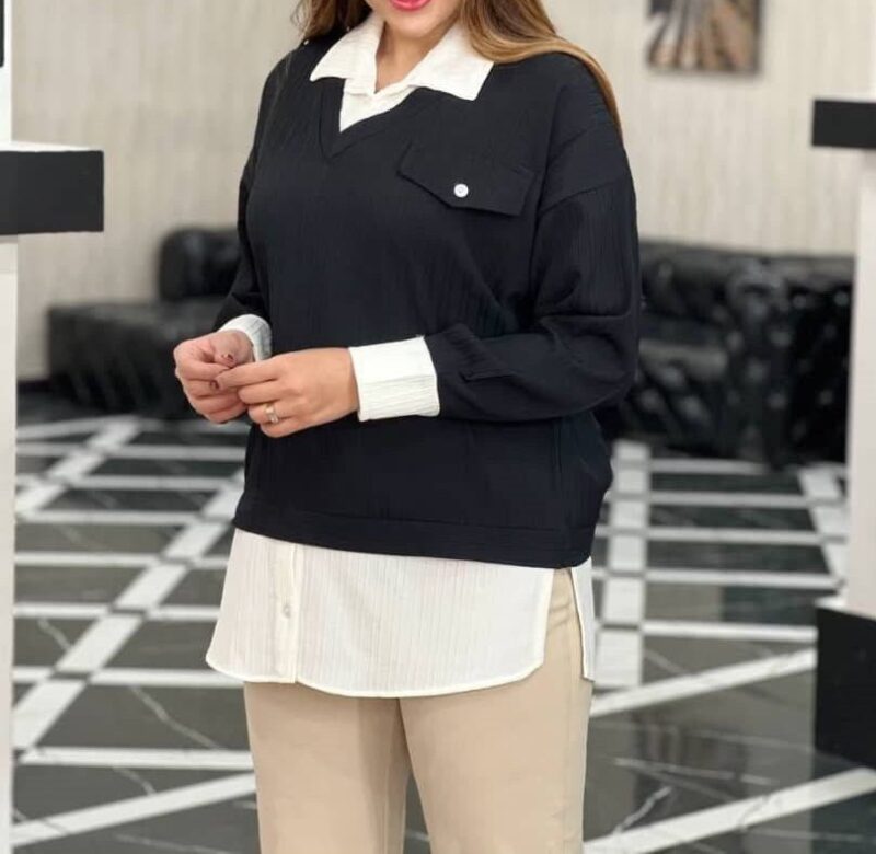 تونیک مانتویی وست ۲تیکه (پک 4 عددی)