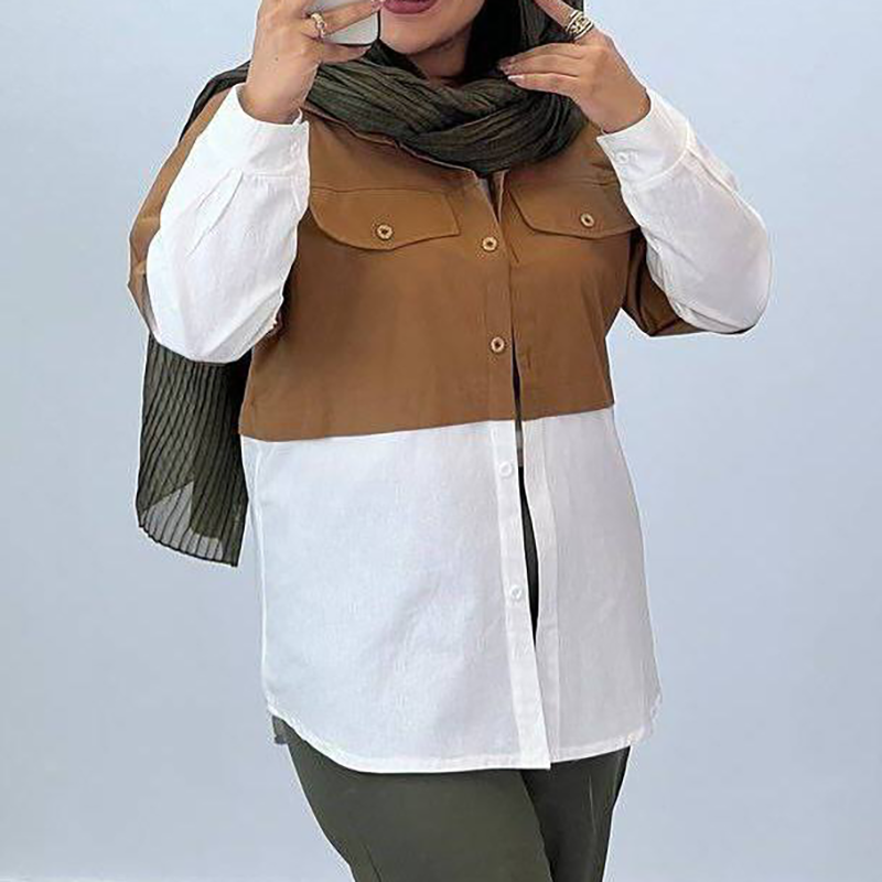 مانتو 2جیب ،پایین‌ سفید (پک 4 عددی)